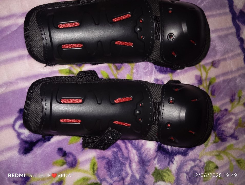 Siyah Desenli Motosiklet Dizlik ve dirseklik - Görsel 2