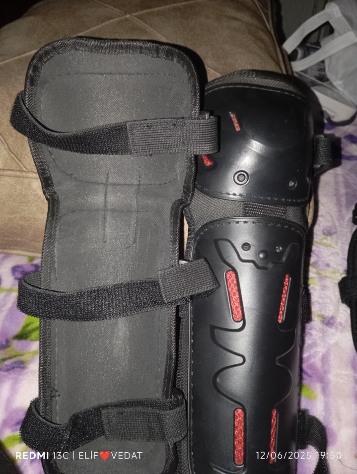 Siyah Desenli Motosiklet Dizlik ve dirseklik - Görsel 4