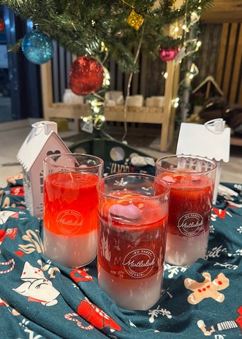 Renkli Kırmızı Mum - Görsel 2