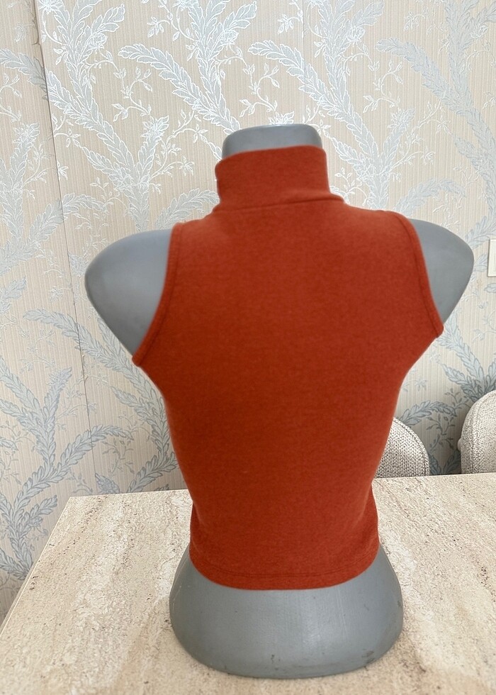 Kiremit rengi kolsuz badi - Görsel 3