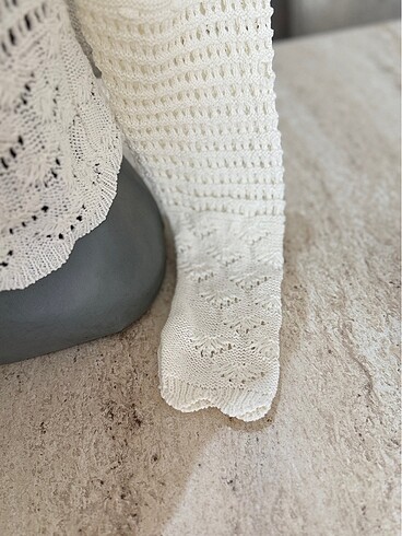 Beyaz dantelli bluz - Görsel 3