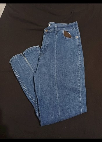 Denim&Co Kadın Midi Boy Mavi Denim Jean Pantolon