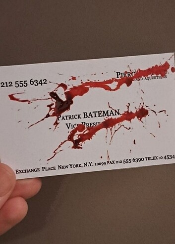 Patrick Bateman Kartvizit