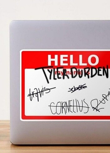 Tyler Durden Laptop Sticker