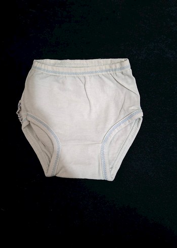 Beyaz Çocuk Külot Seti, Pastel Detaylı - Görsel 2