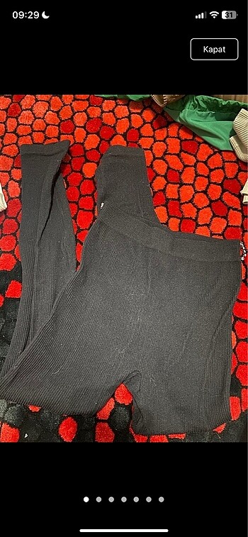 zara arkası taşlı tayt
