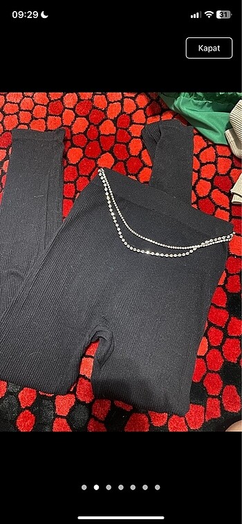 Zara zara arkası taşlı tayt