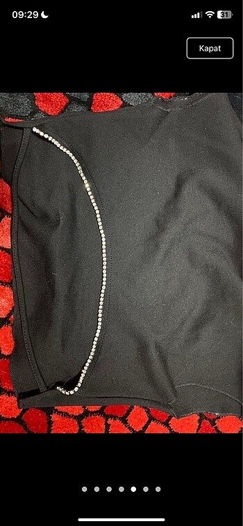 Bershka bershka arkası taşlı crop