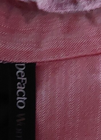 Defacto Defacto Pembe İşlemeli Gömlek
