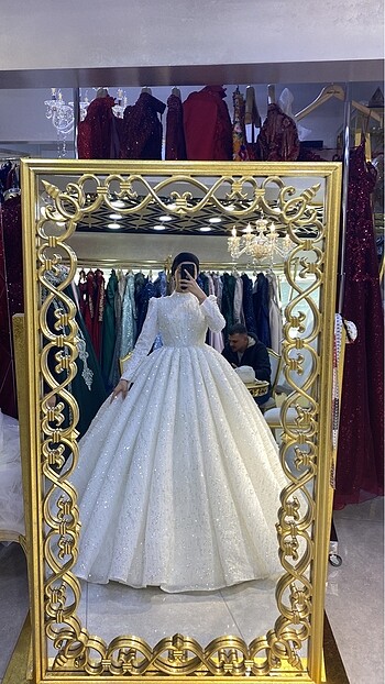 Prenses model gelinlik