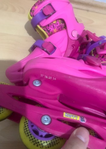 Pembe Barbieli Paten Kız Çocuk - Görsel 2