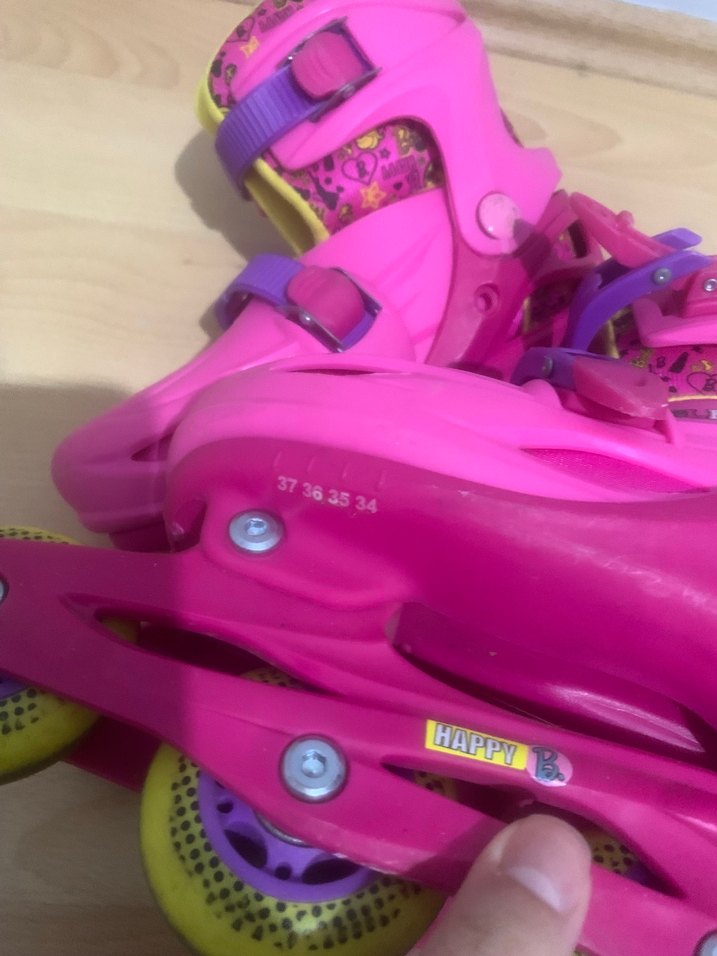 Pembe Barbieli Paten Kız Çocuk - Görsel 2