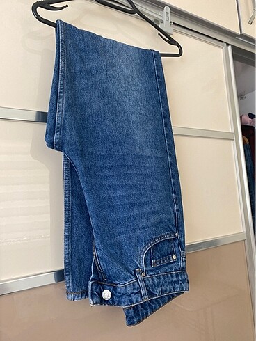 38 Beden lacivert Renk Trendyolmilla koyu renk jean