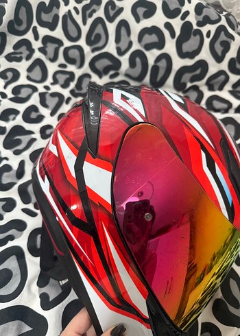 AGV Kırmızı kask - Görsel 6