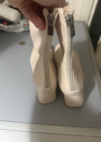 Bej Stiletto Topuklu Kadın Bot - Görsel 2