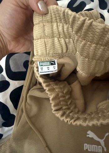 Bej Puma Fermuarlı Rahat Kesim Kadın Eşofman - Görsel 6