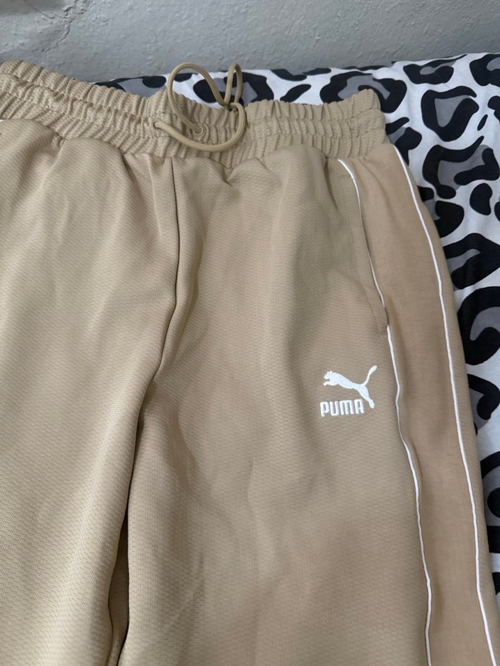 Bej Puma Fermuarlı Rahat Kesim Kadın Eşofman - Görsel 3
