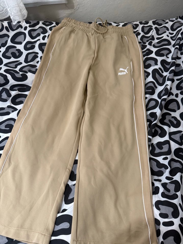 Bej Puma Fermuarlı Rahat Kesim Kadın Eşofman - Görsel 2