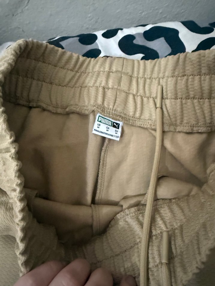 Bej Puma Fermuarlı Rahat Kesim Kadın Eşofman - Görsel 4