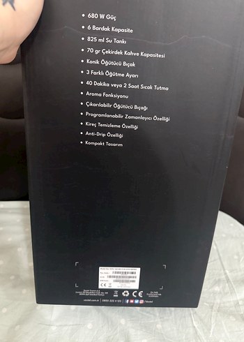 Vestel Siyah Filtre Kahve Makinesi - Görsel 2