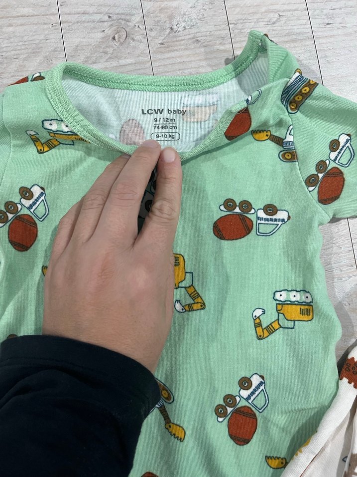 Uzun Kollu Örme Pamuk Bebek Body - Görsel 2