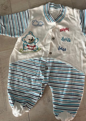Nakışlı Pamuklu Bebek Tulumları - Görsel 2