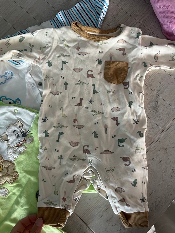 Nakışlı Pamuklu Bebek Tulumları - Görsel 4