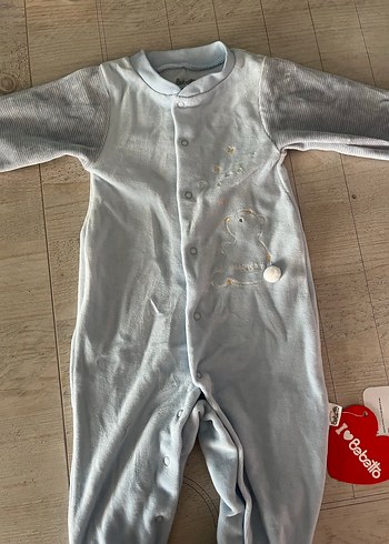 Bebatto Mavi Nakışlı Bebek Hastane Kıyafeti - Görsel 2