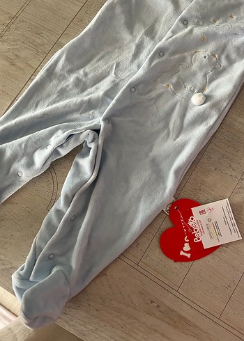 Bebatto Mavi Nakışlı Bebek Hastane Kıyafeti - Görsel 3