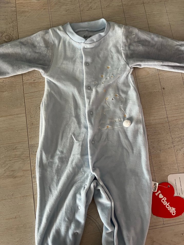 Bebatto Mavi Nakışlı Bebek Hastane Kıyafeti - Görsel 2