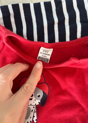 Uzun Kollu Nakışlı Kırmızı Bebek Body - Görsel 2