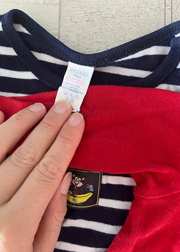 Uzun Kollu Nakışlı Kırmızı Bebek Body - Görsel 3