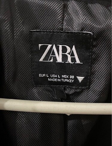 l Beden siyah Renk ZARA BLAZER CEKET