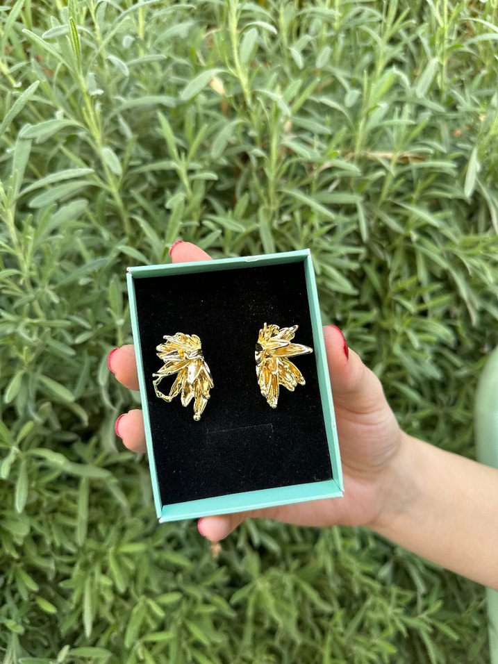 Gold Küpe - Görsel 2