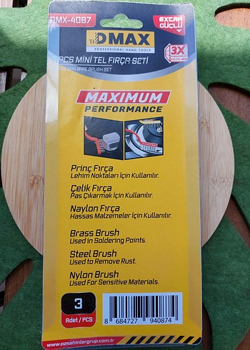 Beden Dmax 3'lü Mini Tel Fırça Seti