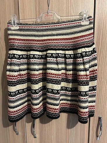 Koton Kışlık Desenli Dokuma Etek