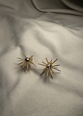 Saçaklı Gold Küpe