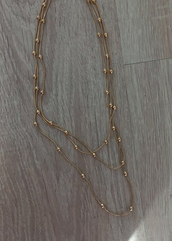 Accessorize Minimalist Üç Katlı Altın Renkli Vücut Zinciri