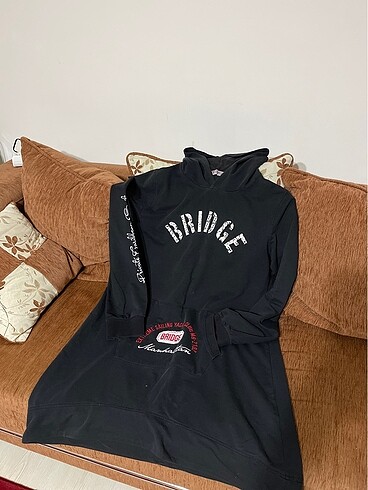 Kapişonlu spor sweat tunik