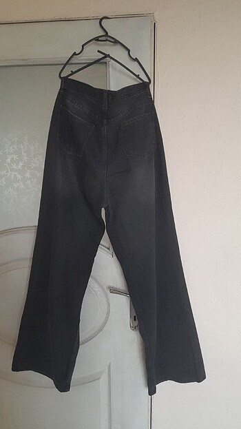 xl Beden siyah Renk Siyah yıkamalı Baggy Jean
