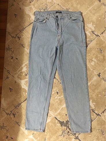 Açık mavi 38 beden mom jean 97 cm boy Trendyol marka