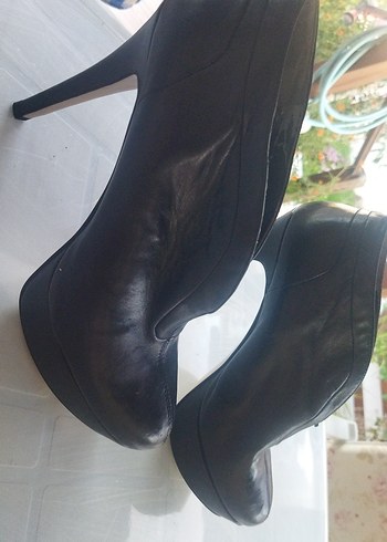 42 Beden siyah Renk Siyah Deri düz,Stiletto Bot