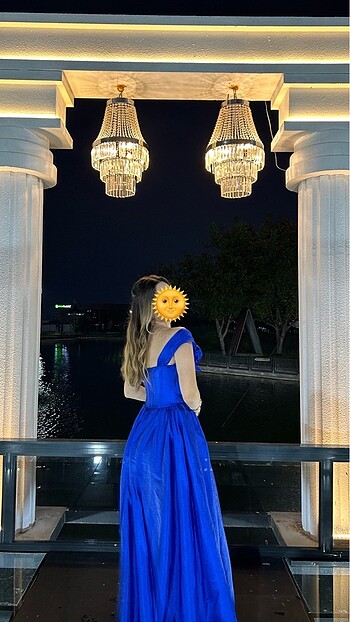 Diğer Saks mavisi abiye