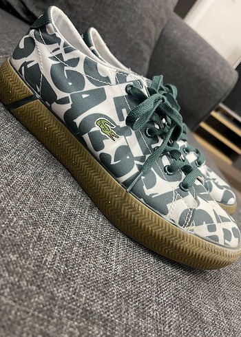 Yeşil Yılan Desenli Bağcıklı Kadın Spor Ayakkabı - Görsel 3