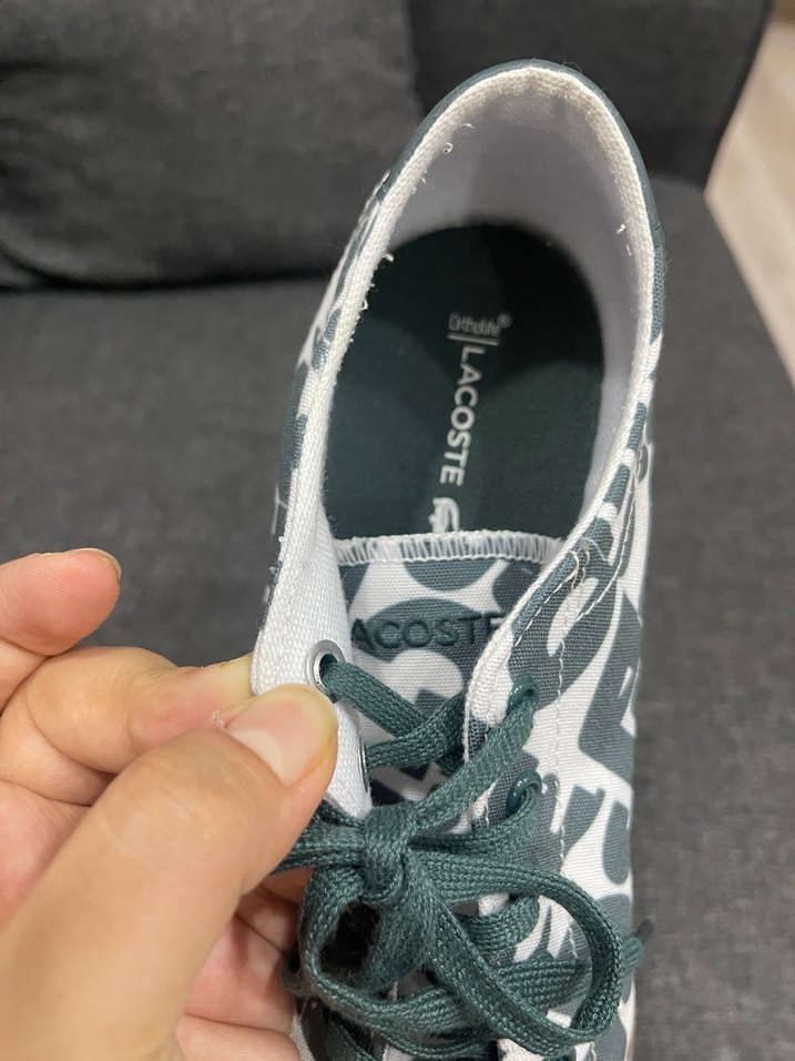 Yeşil Yılan Desenli Bağcıklı Kadın Spor Ayakkabı - Görsel 4