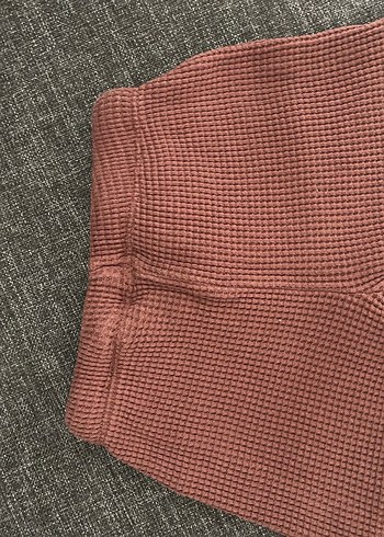 Erkek Çocuk Düğmeli Kahverengi Triko Pantolon - Görsel 3