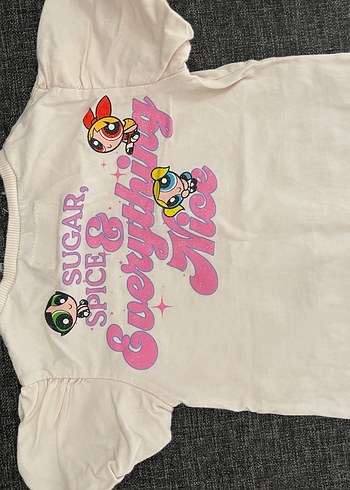 Kız Çocuk Beyaz Pamuklu Kabartmalı Tişört - Görsel 2