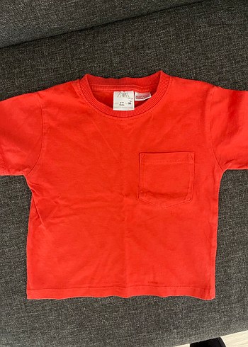 Kırmızı Çocuk Kısa Kollu Tişört - Görsel 2