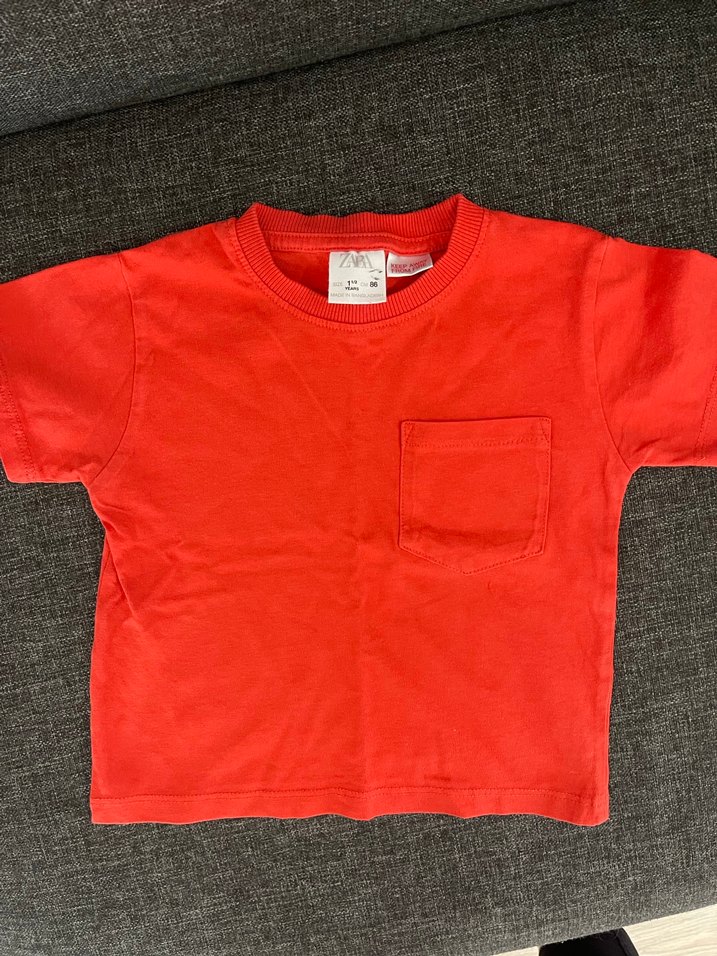 Kırmızı Çocuk Kısa Kollu Tişört - Görsel 2