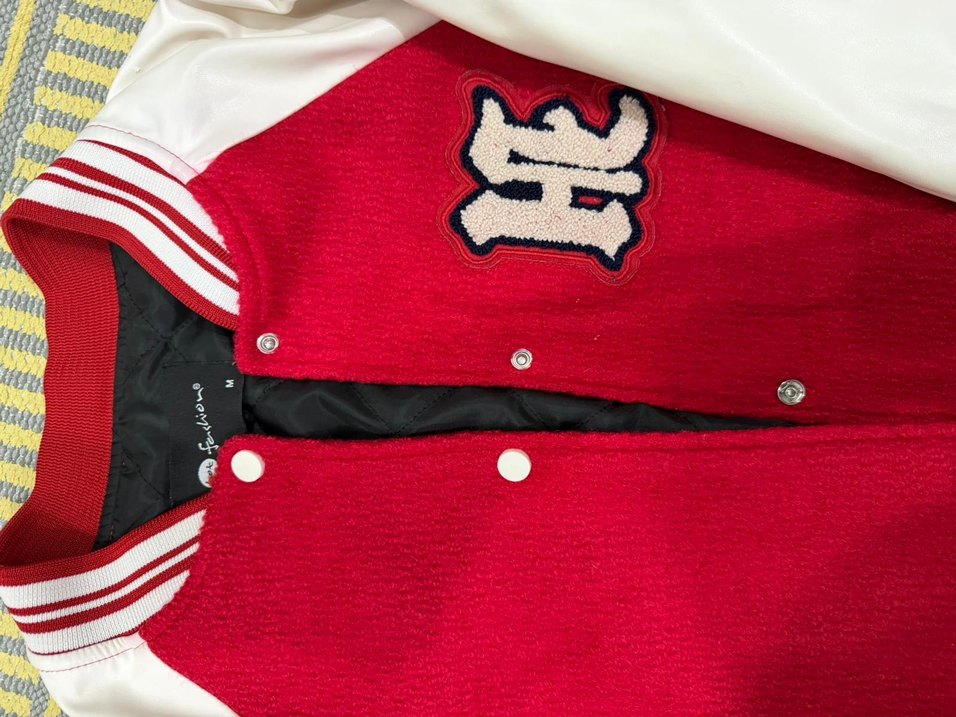 Düğmeli Kırmızı Kadın Spor Ceket - Görsel 2